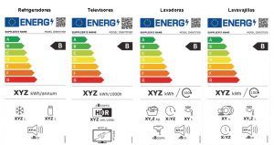 Etiqueta de eficiencia energética en los televisores y electrodomésticos